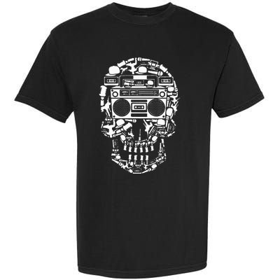 Hip Hop Boombox Hiphop Boombox Skull Bboy Breakdancing Rap Garment-Dyed Heavyweight T-Shirt