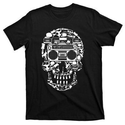 Hip Hop Boombox Hiphop Boombox Skull Bboy Breakdancing Rap T-Shirt