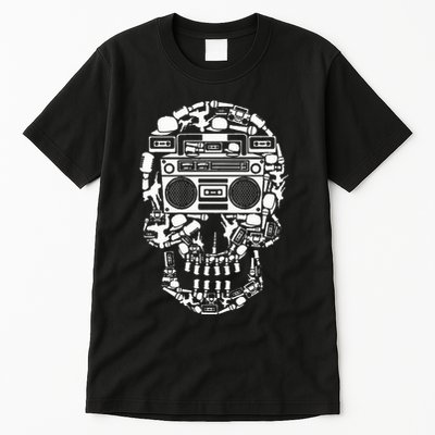 Hip Hop Boombox Hiphop Boombox Skull Bboy Breakdancing Rap Tall T-Shirt