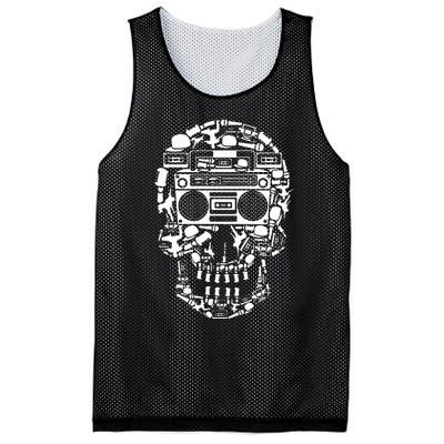 Hip Hop Boombox Hiphop Boombox Skull Bboy Breakdancing Rap Mesh Reversible Basketball Jersey Tank