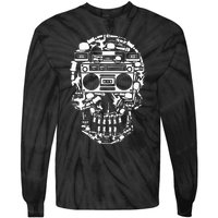 Hip Hop Boombox Hiphop Boombox Skull Bboy Breakdancing Rap Tie-Dye Long Sleeve Shirt