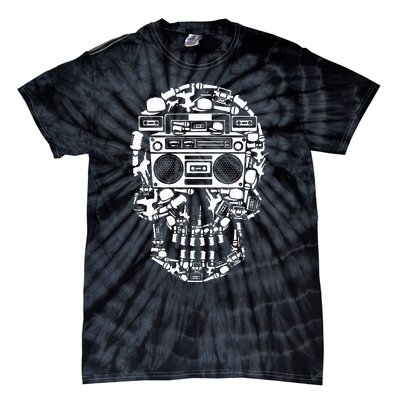 Hip Hop Boombox Hiphop Boombox Skull Bboy Breakdancing Rap Tie-Dye T-Shirt