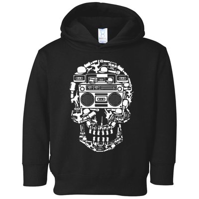 Hip Hop Boombox Hiphop Boombox Skull Bboy Breakdancing Rap Toddler Hoodie