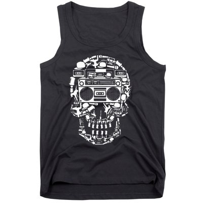 Hip Hop Boombox Hiphop Boombox Skull Bboy Breakdancing Rap Tank Top