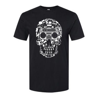 Hip Hop Boombox Hiphop Boombox Skull Bboy Breakdancing Rap Softstyle CVC T-Shirt