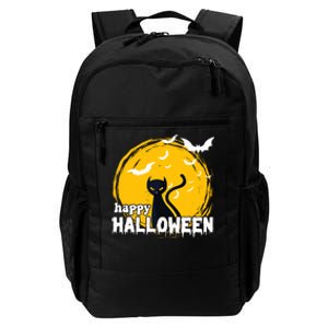 Happy Halloween Black Cat Spooky Daily Commute Backpack