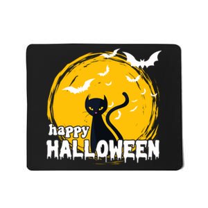 Happy Halloween Black Cat Spooky Mousepad