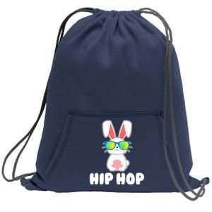 Hip Hop Bunny With Sunglasses Cute Easter Sweatshirt Cinch Pack Bag