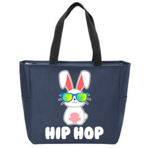 Hip Hop Bunny With Sunglasses Cute Easter Zip Tote Bag