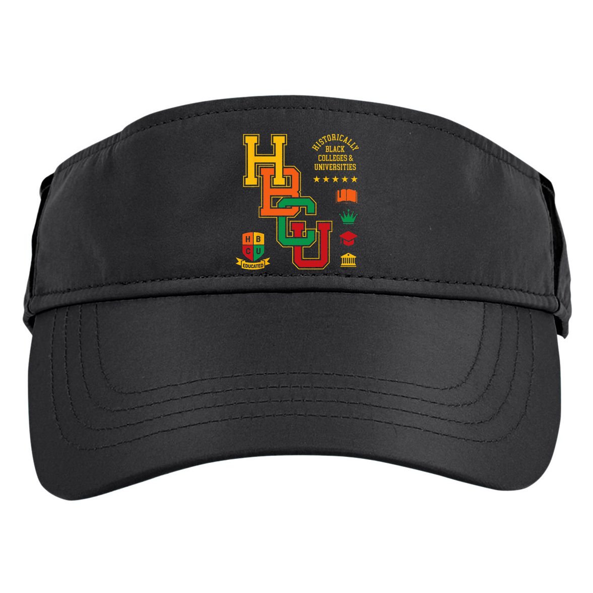 HBCU Historically Black Colleges Universities Grad Alumni Adult Drive Performance Visor