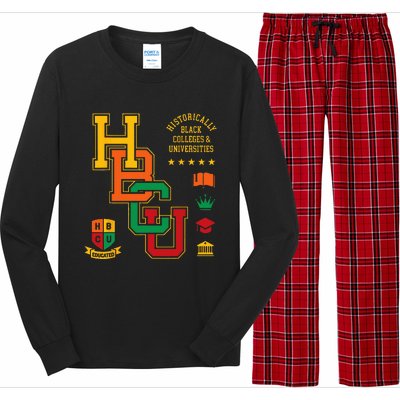 HBCU Historically Black Colleges Universities Grad Alumni Long Sleeve Pajama Set