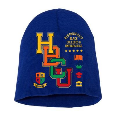 HBCU Historically Black Colleges Universities Grad Alumni Short Acrylic Beanie