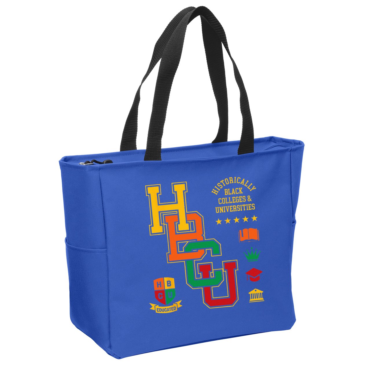 HBCU Historically Black Colleges Universities Grad Alumni Zip Tote Bag