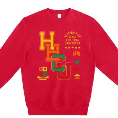 HBCU Historically Black Colleges Universities Grad Alumni Premium Crewneck Sweatshirt