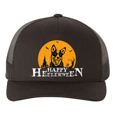 Happy Heelerween Blue Heeler Halloween Costume Heeler Dog Yupoong Adult 5-Panel Trucker Hat