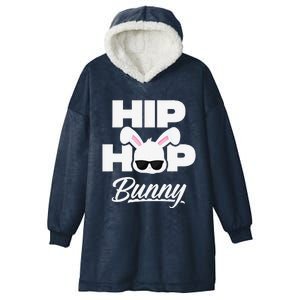 Hip Hop Bunny Funny Easter Gift Hooded Wearable Blanket