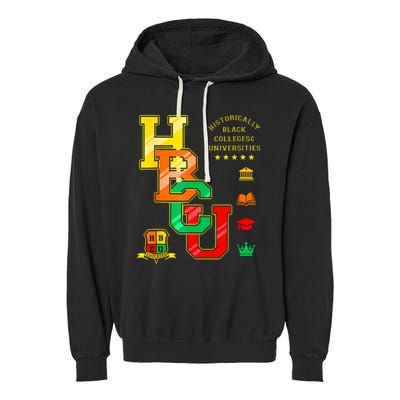 Hbcu Historically Black Colleges Universities Garment-Dyed Fleece Hoodie