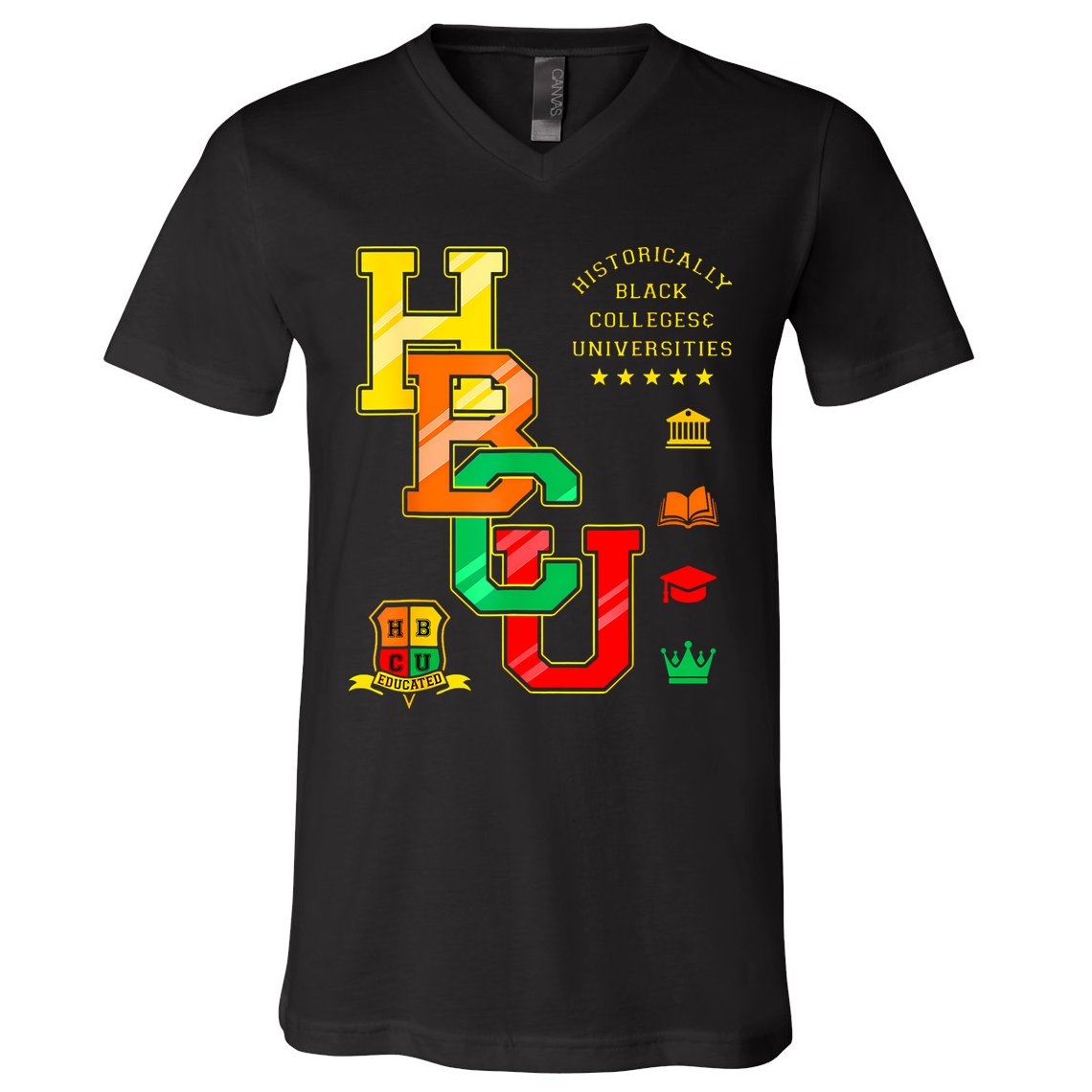 Hbcu Historically Black Colleges Universities V-Neck T-Shirt