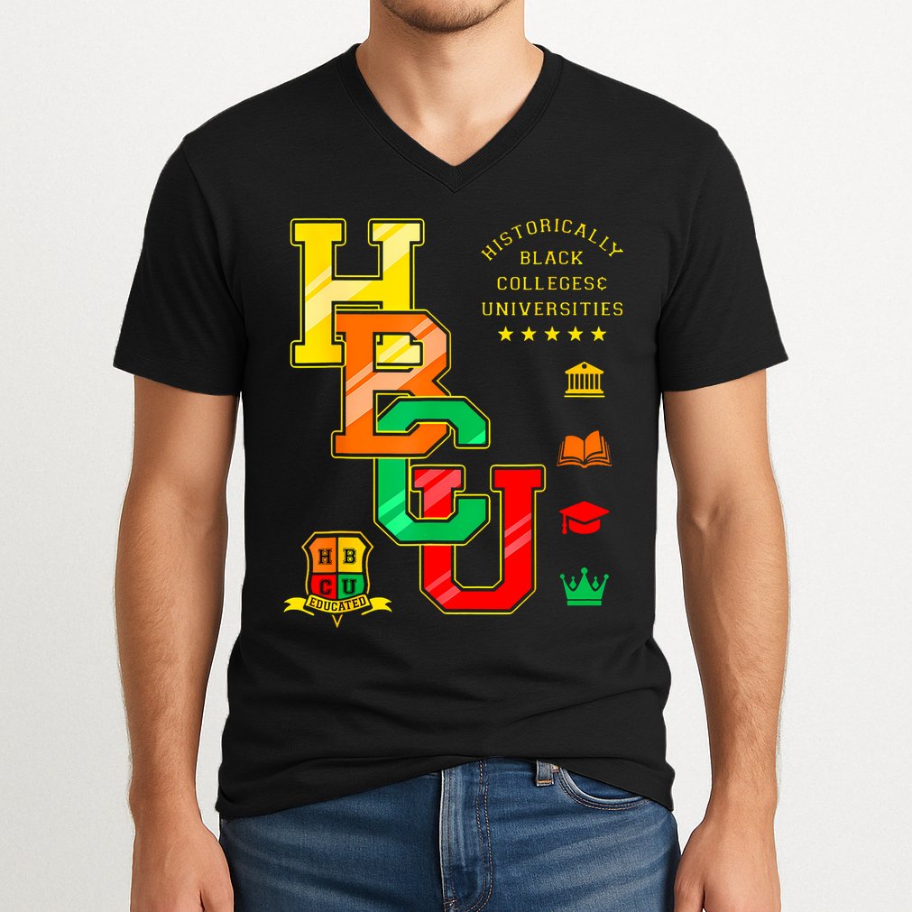 Hbcu Historically Black Colleges Universities V-Neck T-Shirt