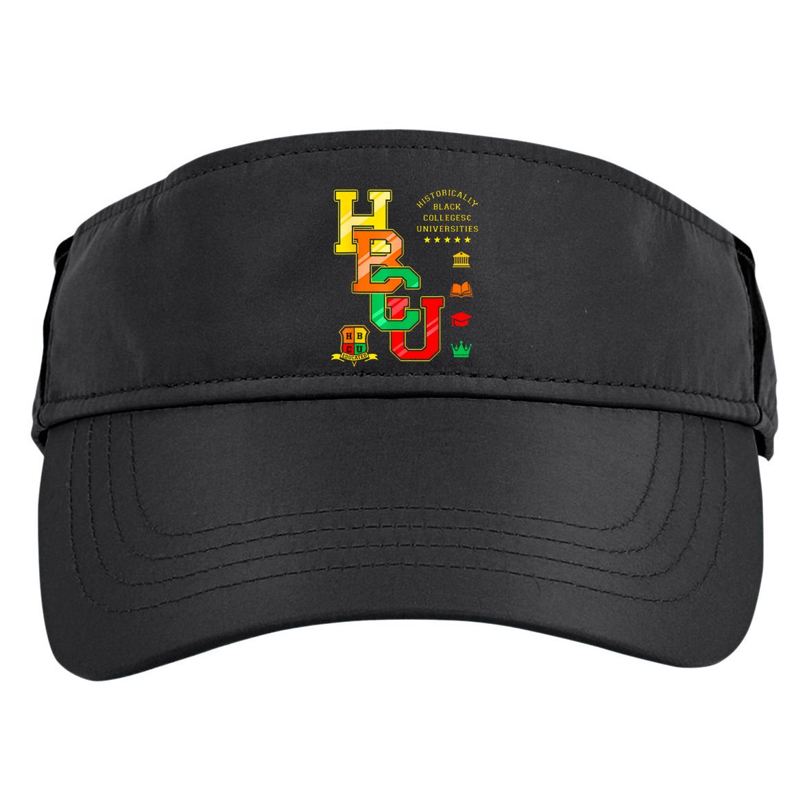 Hbcu Historically Black Colleges Universities Adult Drive Performance Visor