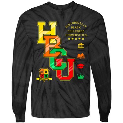 Hbcu Historically Black Colleges Universities Tie-Dye Long Sleeve Shirt