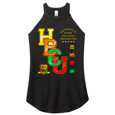 Hbcu Historically Black Colleges Universities Women's Perfect Tri Rocker Tank