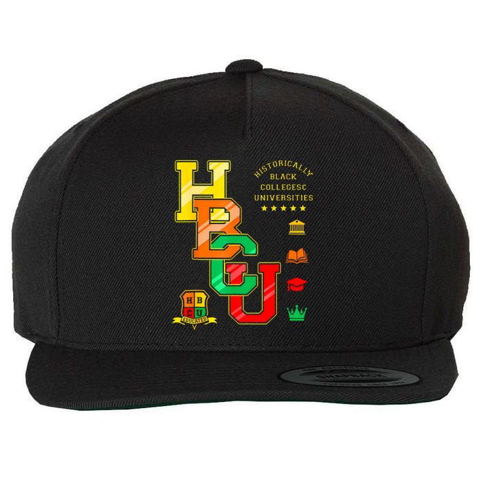 Hbcu Historically Black Colleges Universities Wool Snapback Cap