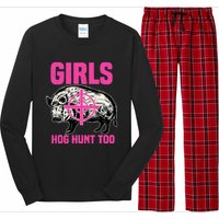 Hog Hunting Boar Pig Hunter Huntsman Long Sleeve Pajama Set