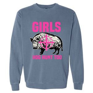 Hog Hunting Boar Pig Hunter Huntsman Garment-Dyed Sweatshirt