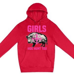 Hog Hunting Boar Pig Hunter Huntsman Premium Pullover Hoodie