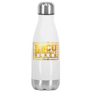 Hbcu Historically Black Colleges Universities Black History Gift Stainless Steel Insulated Water Bottle