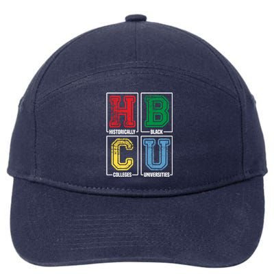 Hbcu Historically Black Colleges Universities Black Pride Gift 7-Panel Snapback Hat