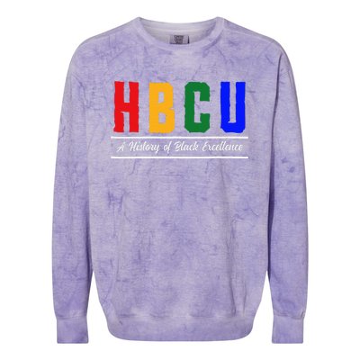 HBCU Historical Black College HBCU Colorblast Crewneck Sweatshirt