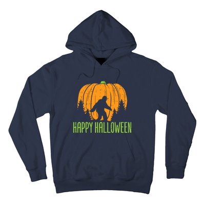 Happy Halloween Bigfoot Pumpkin Sasquatch Hoodie