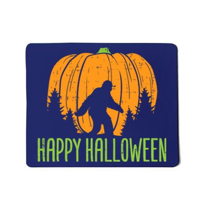 Happy Halloween Bigfoot Pumpkin Sasquatch Mousepad