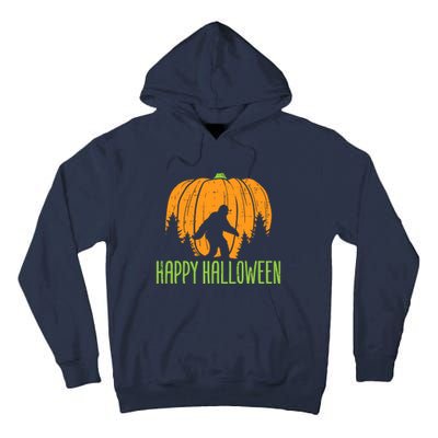 Happy Halloween Bigfoot Pumpkin Sasquatch Tall Hoodie