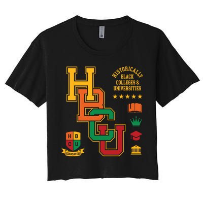 Hbcu Historically Black Colleges Universities Grad Alumni Cute Gift Crop Top