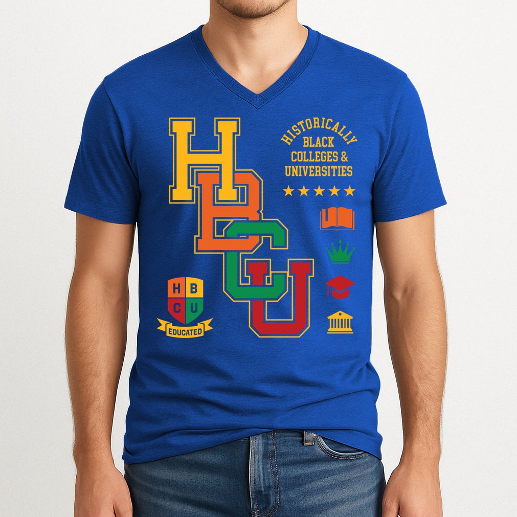 Hbcu Historically Black Colleges Universities Grad Alumni Cute Gift V-Neck T-Shirt