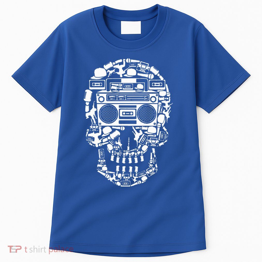 Hip Hop Boombox Hiphop Boombox Skull Bboy Breakdancing Rap Tall T-Shirt