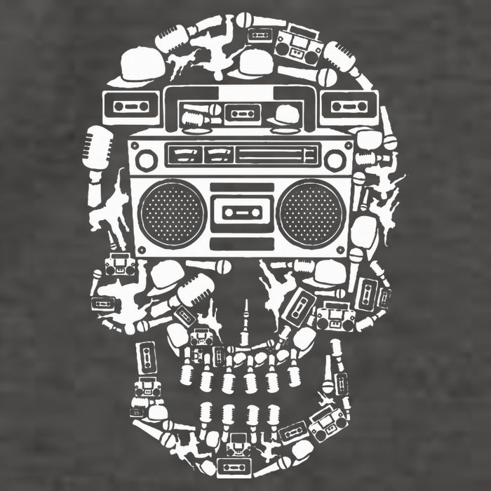 Hip Hop Boombox Hiphop Boombox Skull Bboy Breakdancing Rap Vector Backpack