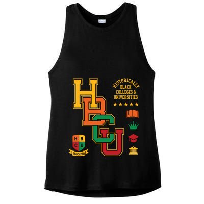 Hbcu Historically Black Colleges Universities Grad Alumni Gift Ladies PosiCharge Tri-Blend Wicking Tank