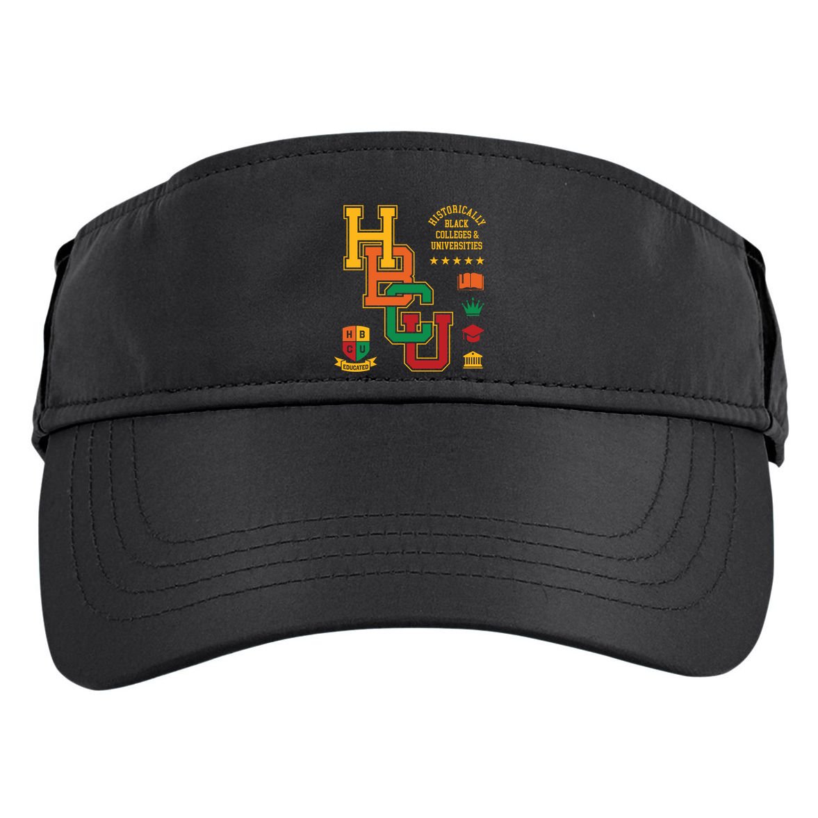 Hbcu Historically Black Colleges Universities Grad Alumni Gift Adult Drive Performance Visor