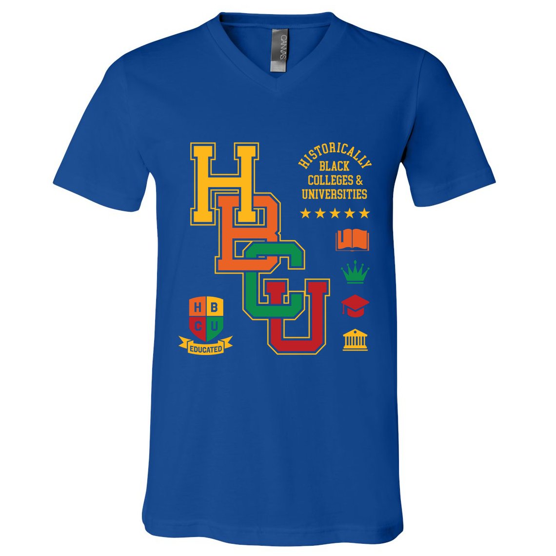 Hbcu Historically Black Colleges Universities Grad Alumni Gift V-Neck T-Shirt