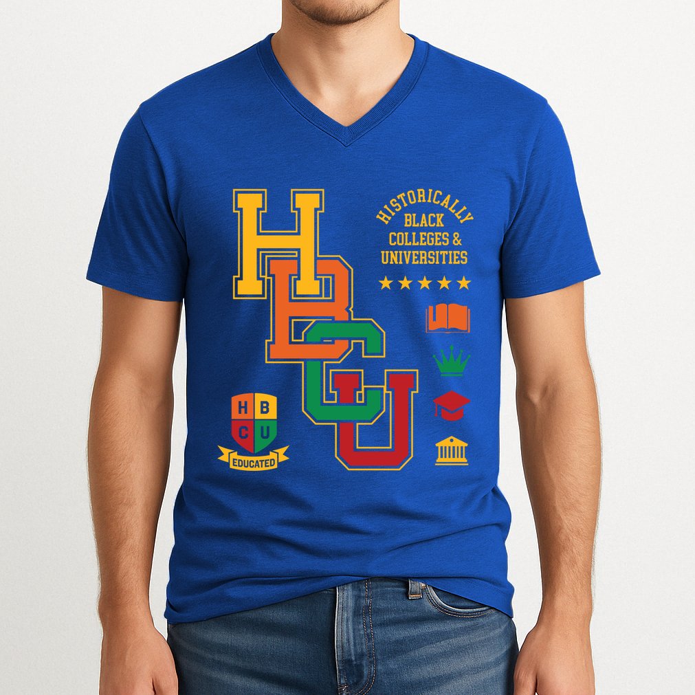 Hbcu Historically Black Colleges Universities Grad Alumni Gift V-Neck T-Shirt