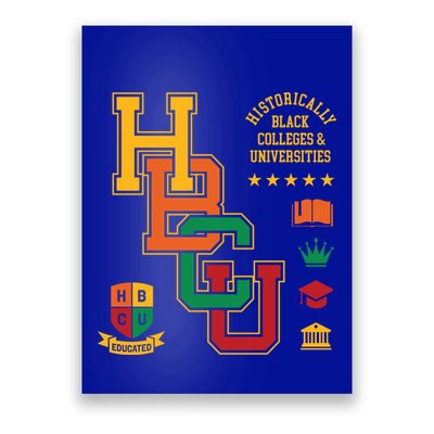 Hbcu Historically Black Colleges Universities Grad Alumni Gift Poster
