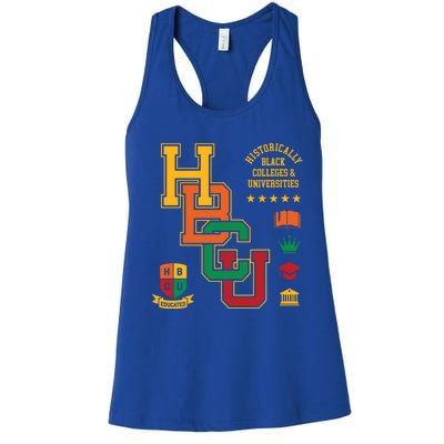 Hbcu Historically Black Colleges Universities Grad Alumni Gift Women's Racerback Tank