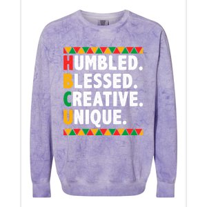 Hbcu Humbled Blessed Creative Unique Cool Gift Colorblast Crewneck Sweatshirt