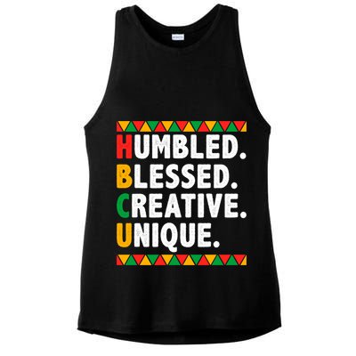 Hbcu Humbled Blessed Creative Unique Cool Gift Ladies PosiCharge Tri-Blend Wicking Tank
