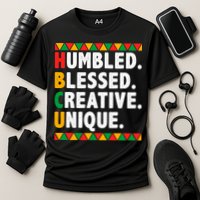 Hbcu Humbled Blessed Creative Unique Cool Gift Cooling Performance Crew T-Shirt