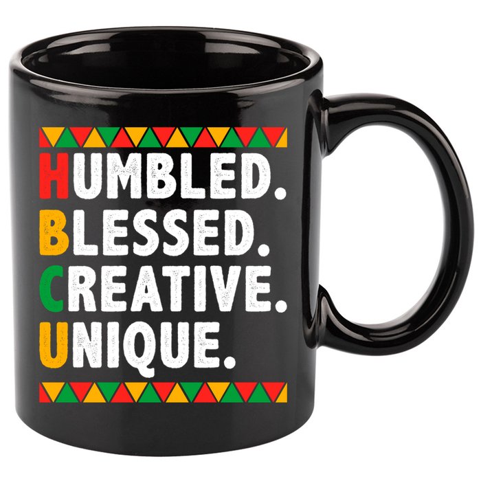 Hbcu Humbled Blessed Creative Unique Cool Gift 11oz C Handle Ceramic Mug